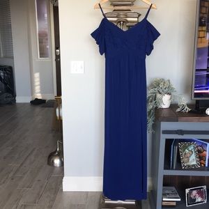Blue evening dress, size 4. Excellent condition